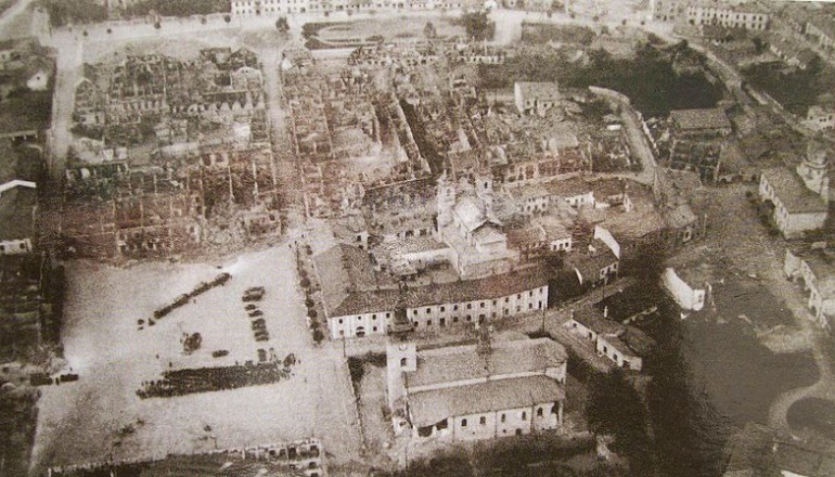 Wieluń, Miasto po zbombardowaniu w dniu 01.09.1939 r.